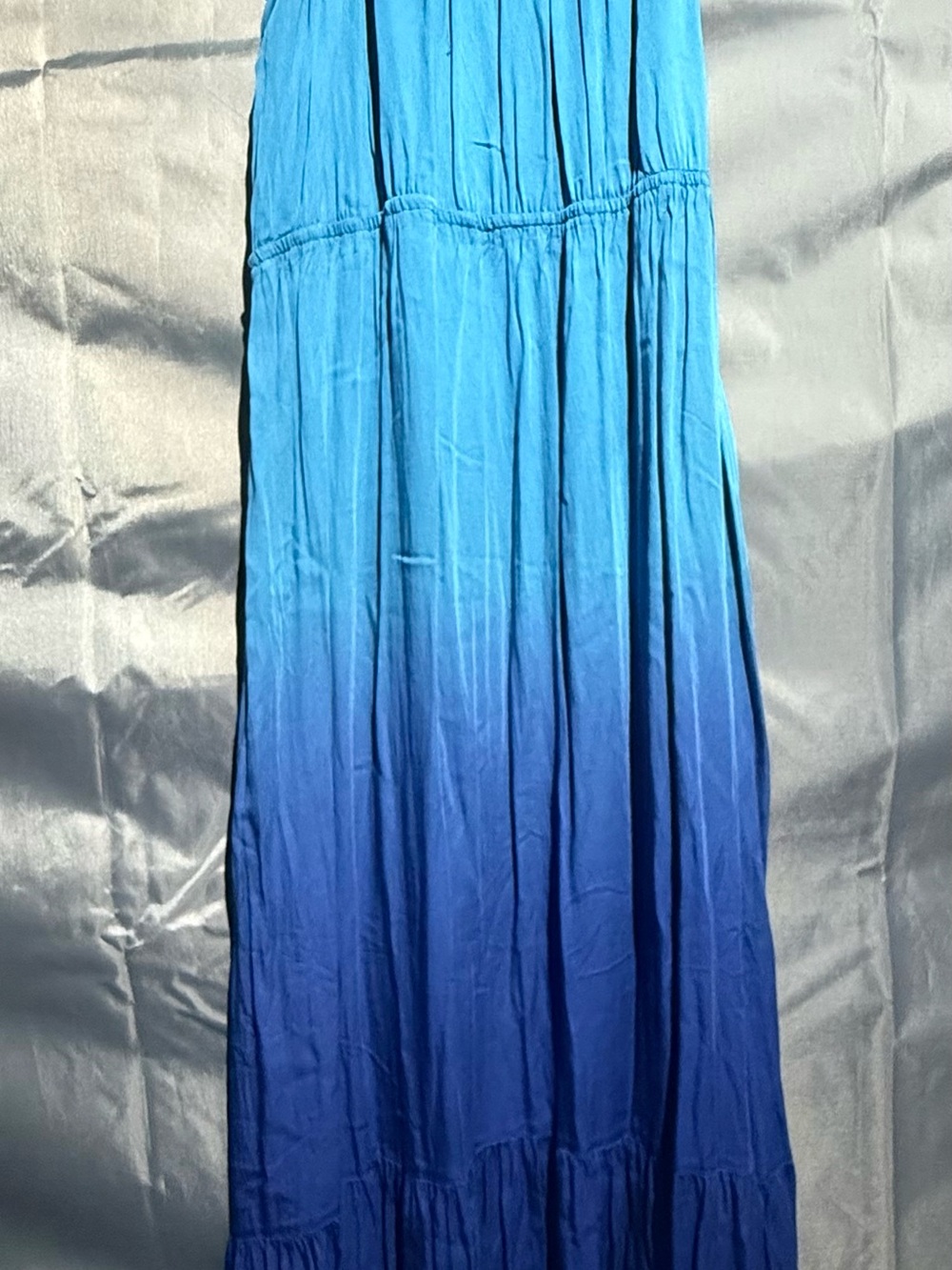 Knox Rose Blue Ombre Midi Dress - Teal to Royal Blue